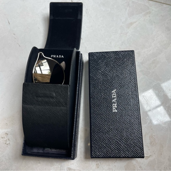 Prada for Women - SPR 62S ZVN-1C0 Gold Sunglasses - Picture 3 of 8